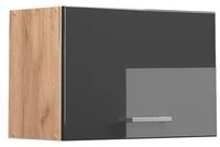 Vicco H&auml;ngeschrank R-Line, Anthrazit Hochglanz/Goldkraft Eiche, 60 cm Flach...