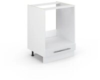 Vicco Herdumbauschrank Fame-Line, Wei&szlig; Hochglanz/Wei&szlig;, 60 cm ohne...