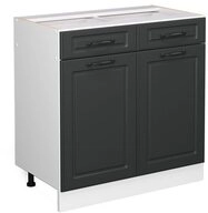 Vicco Unterschrank R-Line, Anthrazit Landhaus/Wei&szlig;, 80 cm ohne Arbeitsplatte (1-St)
