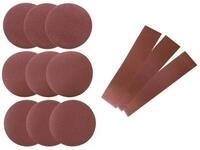 Scheppach Schleifband 7903302601, (Set, 12 St., K&ouml;rnung Runschleifpapier K60, K100,