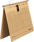 Herlitz Hefter H&auml;ngehefter 230g/qm kaufm. Heftung Unireg braun
