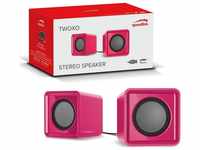 Speedlink TWOXO Stereo USB Lautsprecher Speaker Boxen PC-Lautsprecher (Klinke,...