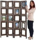 MCW Paravent Bildgalerie II, Fenster mit je zwei Plexiglasplatten, 4 Paneele,
