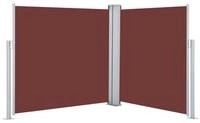 vidaXL Seitenmarkise Ausziehbare Seitenmarkise Braun 100 x 600 cm