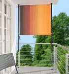 Angerer Freizeitm&ouml;bel Klemm-Senkrechtmarkise Nr. 100 orange/braun, BxH: 150x225 cm