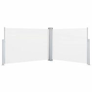 vidaXL Seitenmarkise Ausziehbare Seitenmarkise Creme 120 x 1000 cm (1-St)