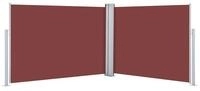 vidaXL Seitenmarkise Ausziehbare Seitenmarkise Braun 120 x 1000 cm (1-St)