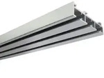 GARDINIA Gardinenschiene Fl&auml;chenvorhangschiene 3-l&auml;ufig, k&uuml;rzbar, Aluminium,