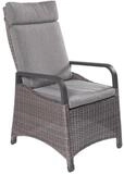 LC Garden Gartenstuhl Komido Gartenstuhl omega braun Gartensessel Polyrattan