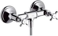 hansgrohe Duscharmatur Axor Montreux 2-Griff Brausearmatur mit Kreuzgriff