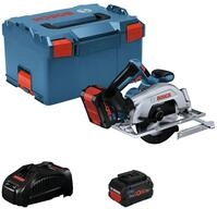 BOSCH Akku-Handkreiss&auml;ge GKS 18V-57-2, Kreiss&auml;ge mit 2x Akku ProCORE 5,5 Ah -...