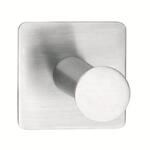 tesa Klebehaken tesa Powerbutton Haken Classic eckig, Edelstahl