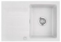 Systemceram K&uuml;chensp&uuml;le KeraDomo GENEA 75 Excenterbedienung Satin, 75/510 cm