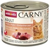 Animonda Carny Adult mit Huhn & Pute & Entenherzen 200 g - 6 St&uuml;ck, f&uuml;r: Katze