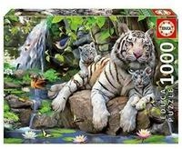 Educa Puzzle Puzzle 9214808 - Bengal White Tigers - 1000 Teile Puzzle,...