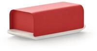 Alessi Butterdose Mattina Rot, Porzellan, Metall