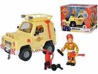SIMBA Spielzeug-Auto Feuerwehrmann Sam, 4x4 Geländewagen, mit Lichteffekten