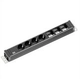 Bachmann UNIVERSAL 4x Schutzkontakt 3x ABD Steckdosenleiste (Kabell&auml;nge 3 m),