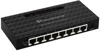 Equip LevelOne GEU-0821 Gigabit Switch 8 Port Metallgeh&auml;use Netzwerk-Switch