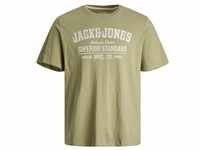 Jack & Jones Herren Rundhals T-Shirt JJEJEANS Regular Fit Grün 12232972 L
