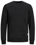 Jack & Jones Herren Rundhals Pullover JJEBASIC Plussize Schwarz 12182567 XXL