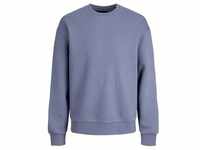 Jack & Jones Herren Sweatshirt JJESTAR BASIC Relaxed Fit Blau 12208182 L