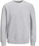 Jack & Jones Herren Sweatshirt JJESTAR BASIC Relaxed Fit Grau 12208182 S