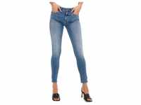 Only Damen Jeans ONLBLUSH MID SK TAI848 Skinny Fit Light Blau 15259555 Normaler Bund