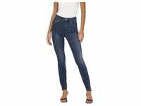 Only Damen Jeans ONLMILA HW SK ANK DNM BJ407 Skinny Fit Blau Schwarz 15231285 Hoher