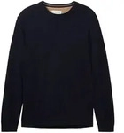 Tom Tailor Herren Rundhals Pullover BASIC CREWNECK Relaxed Fit Blau Grau 13160 XXL