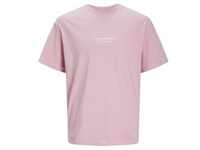 Jack & Jones Herren Rundhals T-Shirt JORVESTERBRO Regular Fit Rosa Nectar 12240121 L