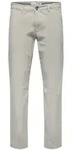 Selected Homme Herren Chino Hose SLHSLIM-NEW MILES Slim Fit Wei&szlig; 16087663 W 30 L 32