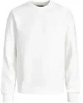 Jack & Jones Herren Sweatshirt JJESTAR BASIC Relaxed Fit Wei&szlig; 12208182 L