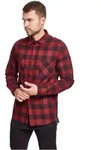 Urban Classics Herren Freizeithemd CHECKED FLANELL Regular Fit 00651 Rot 3XL