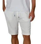riverso Leinen Shorts Herren Sommer Regular Fit RIVOliver Regular Fit Wei&szlig; S