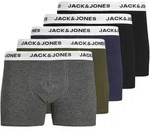 Jack & Jones Herren Boxershort JACBASIC WHITE WB TRUNKS 5er Pack Blau Blau - Grau -