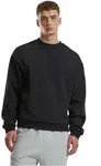 Urban Classics Herren Sweatshirt FLUFFY - Relaxed Fit - 18327 powderblue - S
