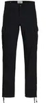 Jack & Jones Herren Cargohose JPSTKANE JJBARKLEY -Relaxed Fit Relaxed Fit Schwarz