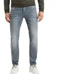 PME Legend Herren Jeans TAILWHEEL - Low Waist - Slim Fit - Grau Blau - DND Dark
