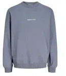 Jack & Jones Herren Sweatshirt JORNORREBRO EMB SWEAT CREW Relaxed Fit 12282893 Grau L