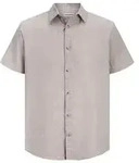 Jack & Jones Herren Kurzarm Hemd JJESUMMER LINEN BLEND Regular Fit Regular Fit