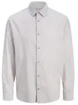 Freizeit Hemd JJESUMMER LINEN BLEND Regular Fit 12289174 Beige Stripes XXL