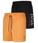 Jack & Jones Badehose Herren lang Regular Fit Badeshorts 2er Pack JPSTMAUI SWIM...