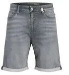 Jack & Jones Herren Jeans Short JJITONY JJASHER I.K Relaxed Fit 12295752 Grau M