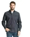 Tom Tailor Herren Langarm Hemd STRUCTURED SHIRT Regular Fit 1049578-39539 Blau