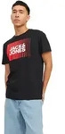 Jack & Jones Herren Rundhals T-Shirt JJECORP LOGO - Regular Fit - Navy Blazer PLAY 5