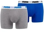 Puma Herren Boxershort Basic Boxer - 2er Pack - Aqua/Blue (796) - M