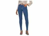 Only Damen Jeans ONLPOWER MID PUSH UP SK JEA REA3223 Skinny Fit Blau Normaler...