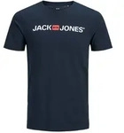 Jack & Jones Herren T-Shirt JJECORP LOGO TEE SS CREW NECK Blau M