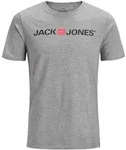 Jack & Jones Herren T-Shirt JJECORP LOGO TEE SS CREW NECK Grau S